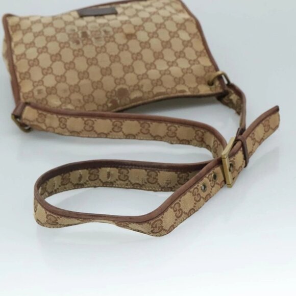 GUCCI GG Canvas Shoulder Bag Beige 91762 Auth 111560 - Picture 8 of 16